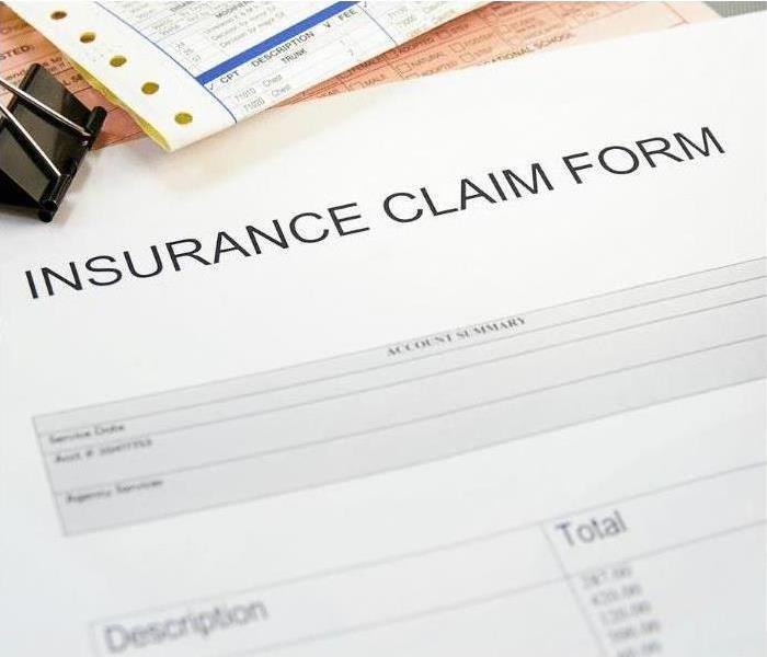 insurance claim form - Citrus Park, Florida - SERVPRO